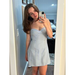 Dreamy Blue Gingham Dress H&M